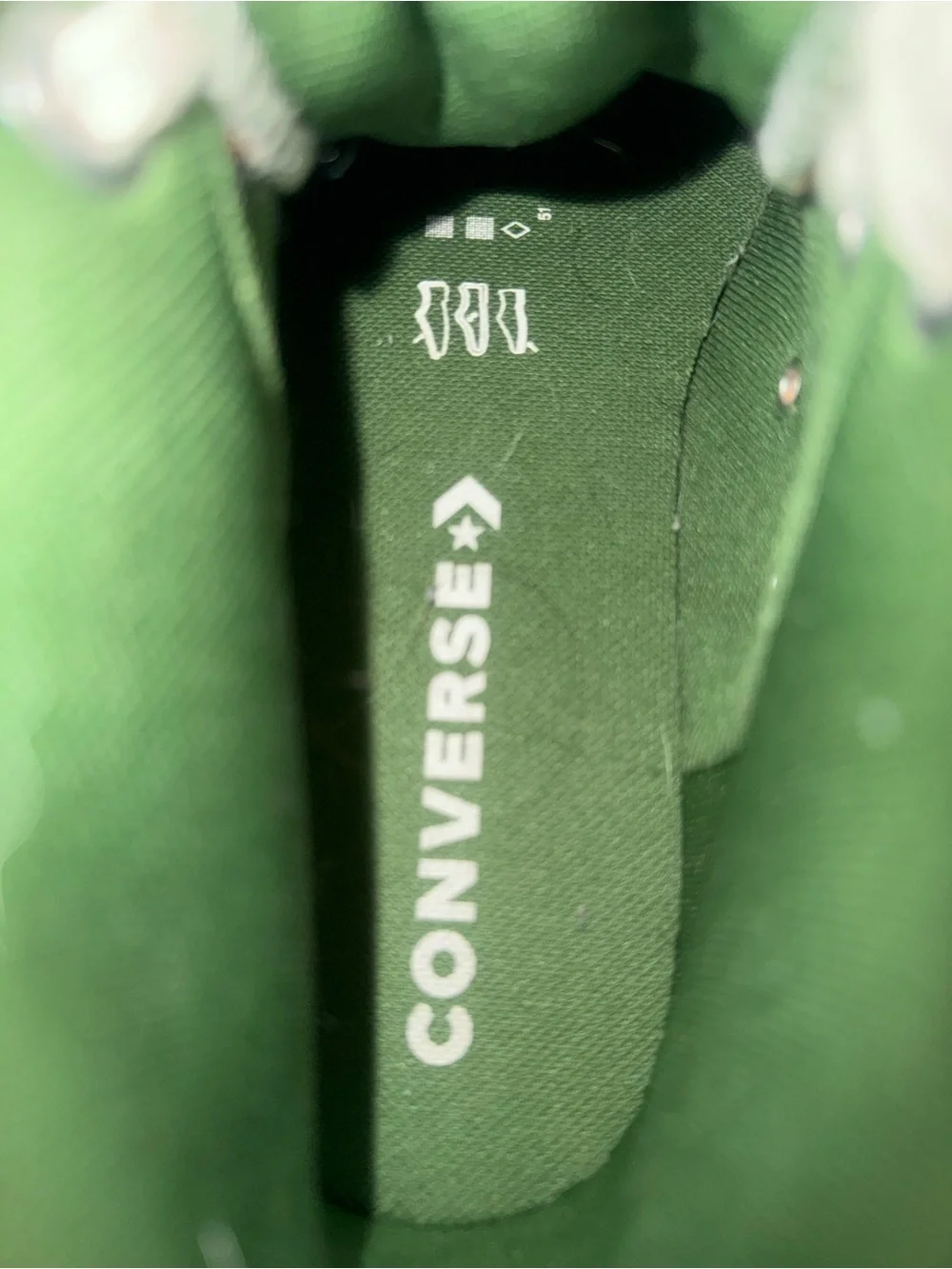 Converse Sage Green High-Top Platform Lugged Sneakers